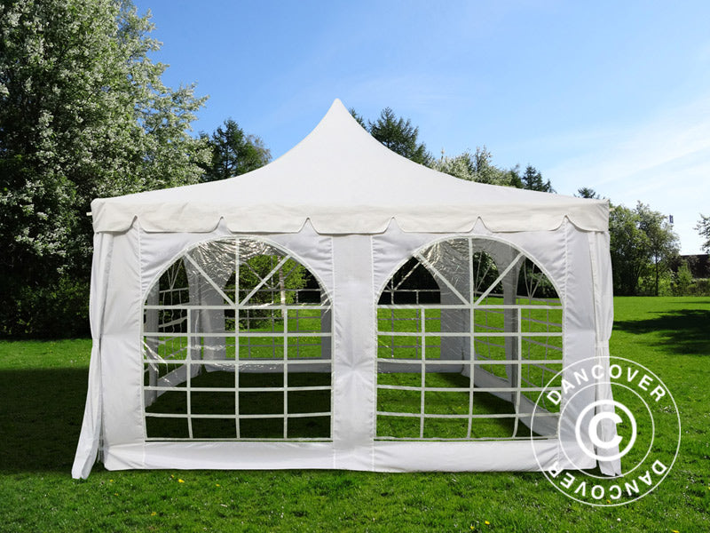 Tendone per feste Pagoda 4x4m, Bianco