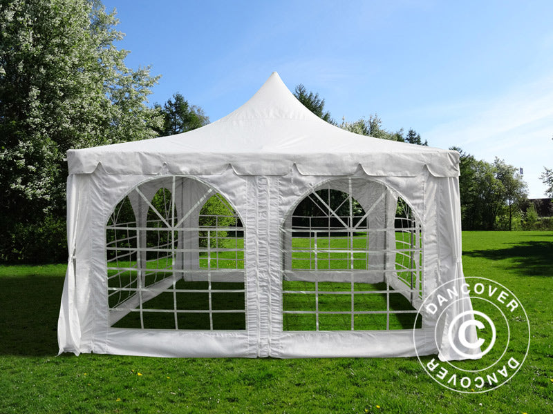 Tendone per feste Pagoda 4x4m, Bianco