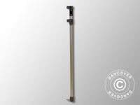 Pied d'angle complet, 1,77/2,37m, Gris