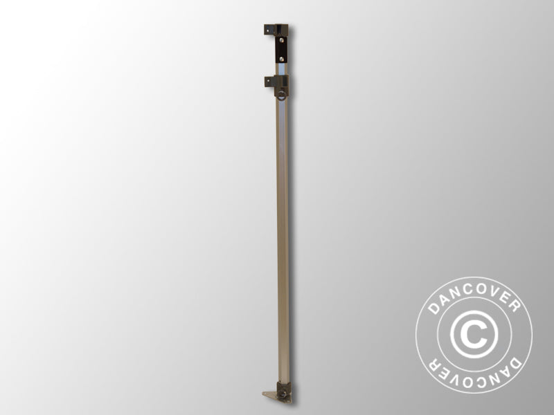 Komplette Eckstange 1,77/2,39m, Graues Verbindungsstück