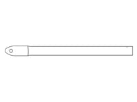 Deckenschiene, Ø25x1070mm