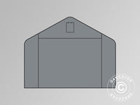 Parete terminale/porta per Capannone tenda PRO 5x8m e 5x10m PE, Grigio