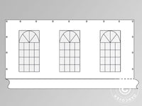 Seitenwand mit Fenster für Partyzelt PLUS 6m, Weiß