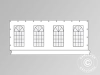 Seitenwand mit Fenster für Partyzelt PLUS 8m, Weiß