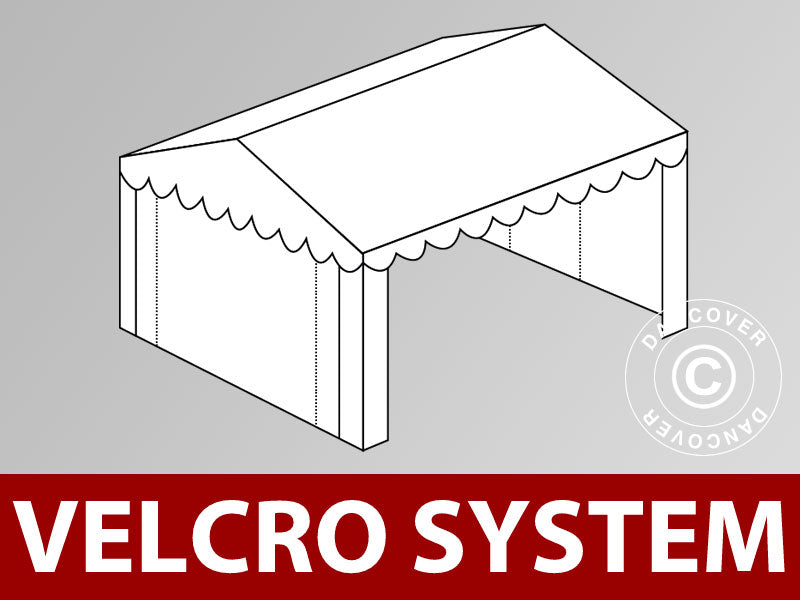 Copertura del tetto in Velcro per il tendone Plus 3x6m, Bianco