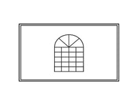 Paroi latérale avec fenêtre pour PartyZone Pagoda, 4m, Blanc