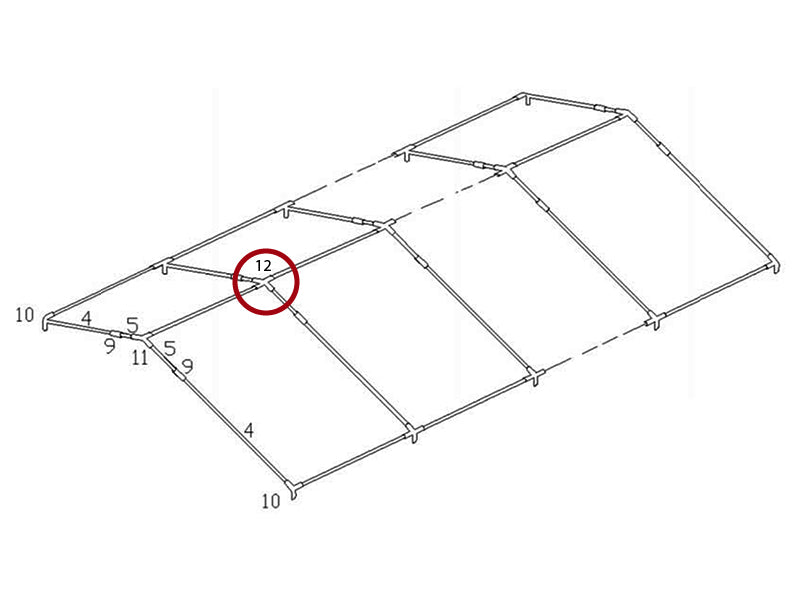 Aggancio a 4 vie, Ø42+Ø54mm, 140°