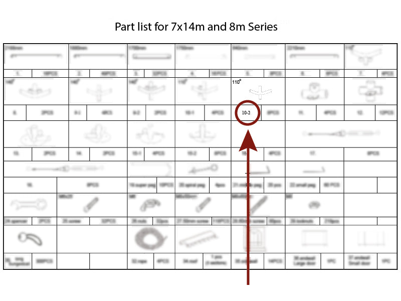 Aggancio a 4 vie, Ø42+Ø54mm, 110°