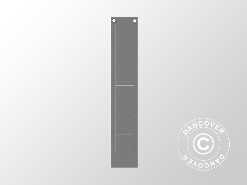 Couvre pied de 2m pour les tentes de réception CombiTents® Exclusive de 6x12m, Gris