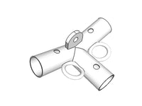 Aggancio a 3 vie, Ø42+Ø54mm, 140°