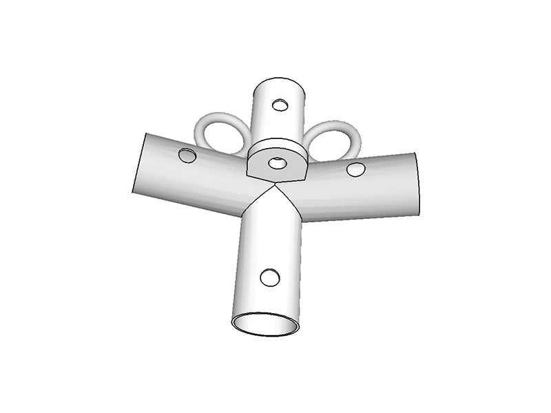 Quadruple fixation, Ø42+Ø54mm, 140°