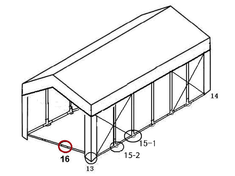 2-Wege-Verbindungsstück für Grundrahmen, Ø42mm