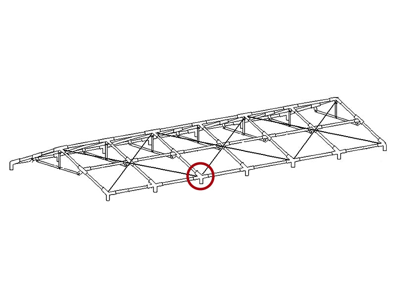 Quadruple fixation, Ø42+Ø54mm, 110°