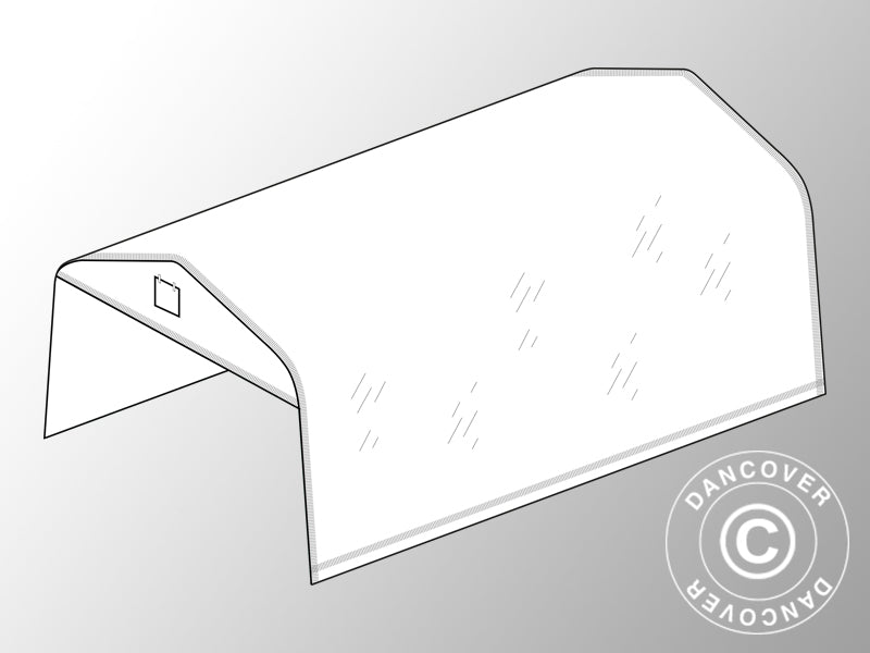 Copertura per Serra Tunnel 3,6x8,4m, 180 Micron, Trasparente