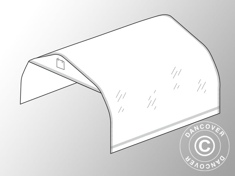 Copertura per Serra Tunnel 5,4x6m, 180 Micron, Trasparente