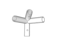 Aggancio a 4 vie, Ø42mm, 110°