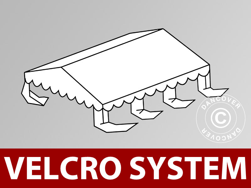 Dachplane für Partyzelt UNICO, PVC/Polyester, 3x6m, weiß
