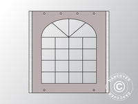 Seitenwand mit Fenster für Partyzelt UNICO, PVC/Polyester, 2m, Sand