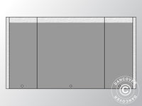 Giebelwand UNICO 3m mit schmaler Tür (3x6m), Dunkelgrau