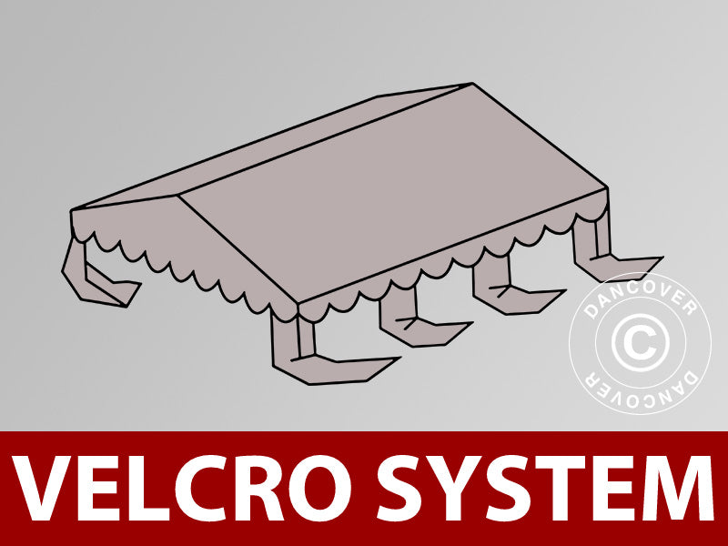 Toile de toit pour tente de réception UNICO, PVC/Polyester, 3x6m, Sable