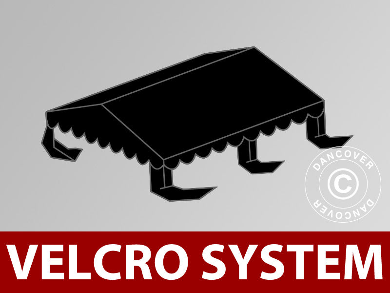 Dachplane für Partyzelt UNICO, PVC/Polyester, 4x4m, schwarz