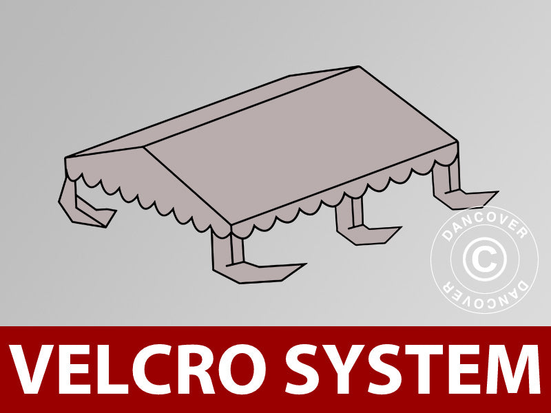 Dachplane für Partyzelt UNICO, PVC/Polyester, 4x4m, Sand
