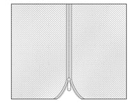 Netzvorhang für Pavillon Osiris 3x4m, 4 St., Schwarz