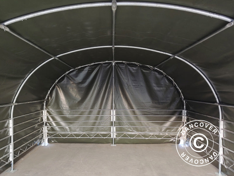 Weidezelt 4x6x2,4m, PVC, Grün