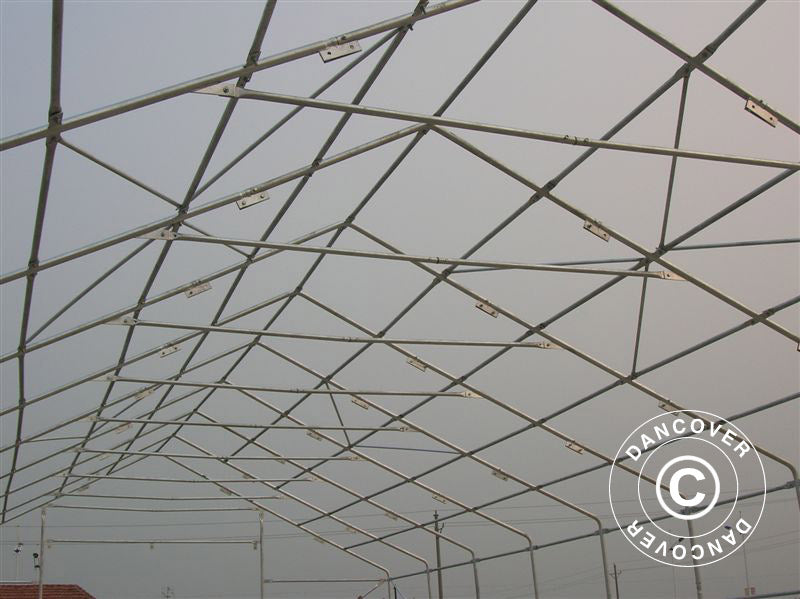 Capannone tenda Titanium 7x14x2,5x4,2m, Bianco/Grigio