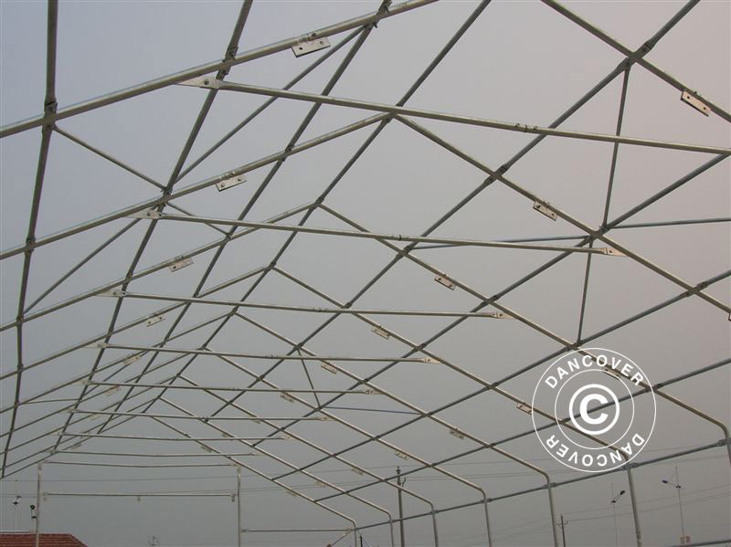 Capannone tenda Titanium 8x16,2x3x5m, Bianco/Grigio