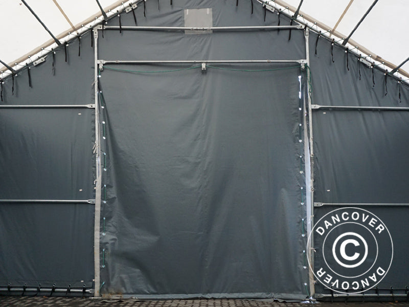 Zelthalle Titanium 8x27x3x5m, Weiß/Grau