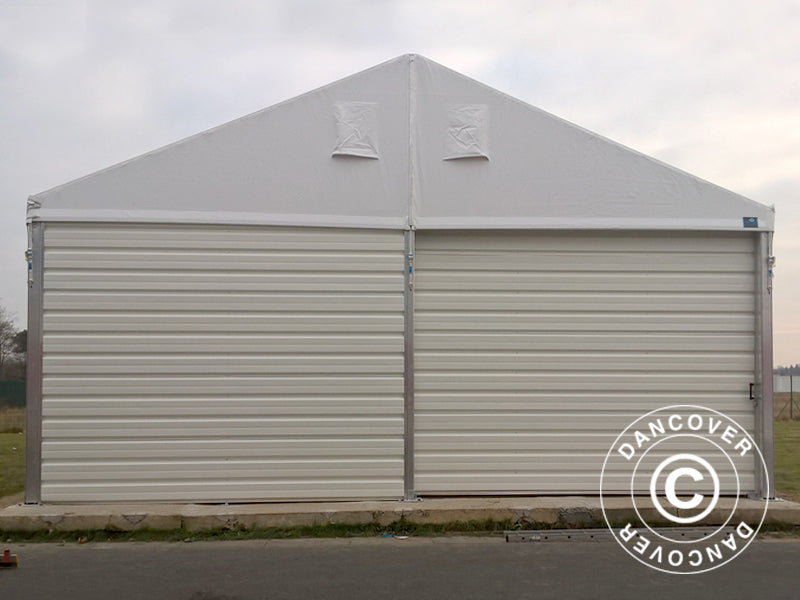 Magazzino Industriale Alu 20x30x8,04m con portone scorrevole, PVC/Metallo, Bianco