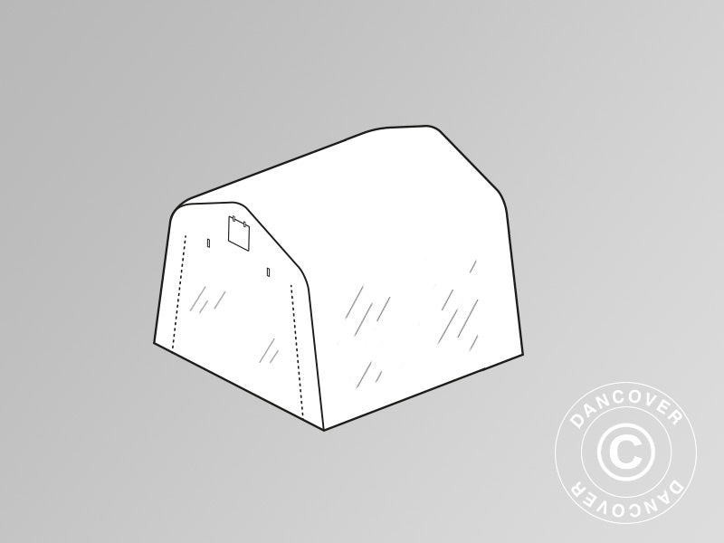 Toile de toit pour serre tunnel 2x2x2m PE, transparent