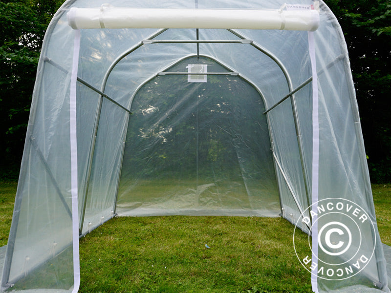 Serre tunnel, 2x2x2m, PE, 4m², Transparent