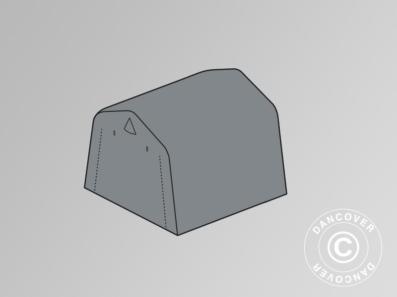 Toile de toit pour la tente de stockage PRO 2x2m PE, gris