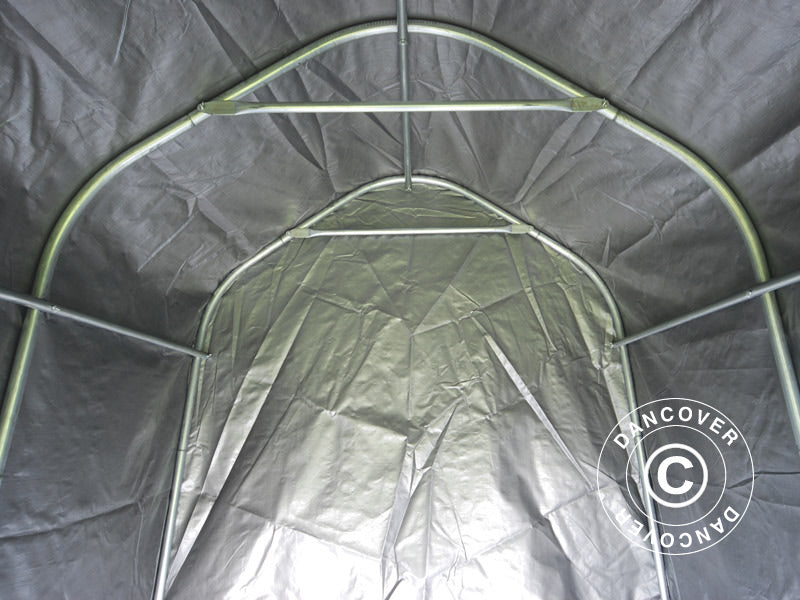 Tente de stockage PRO 2x2x2m PE, Gris