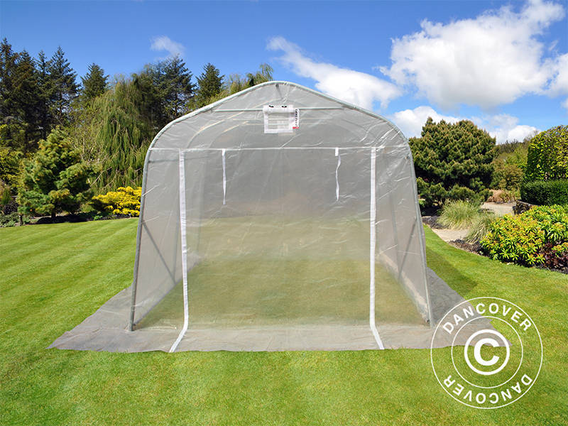 2,4x3,6x2,4 Greenhouse Tunnel Transp.PE 180mic SH
