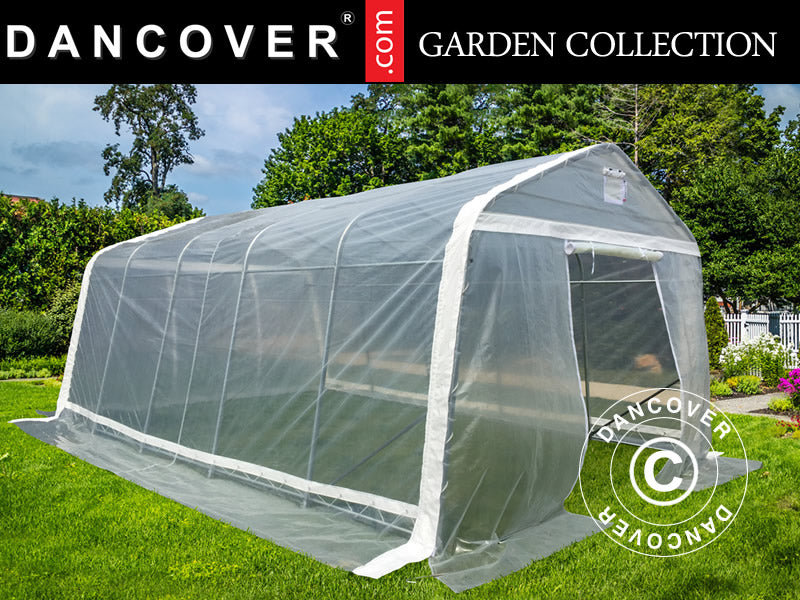 3,6x8,4x2,7m Greenhouse Tunnel Transp.PE 180mic SH