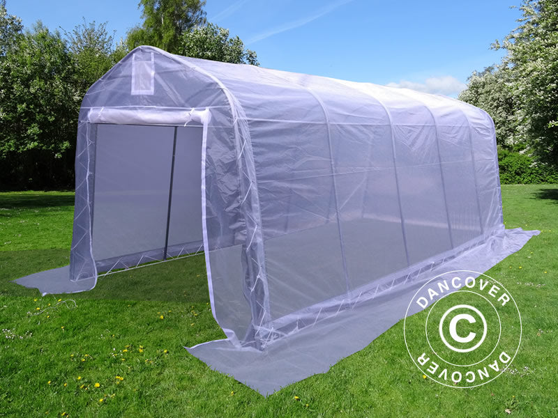 2,4x6x2,4 Greenhouse Tunnel Transp. PE 180mic SH