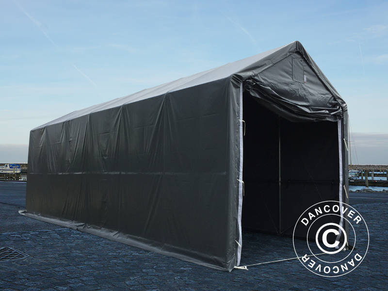 4x12x3,5m StoragePro PVC 600g F/R SH Grey