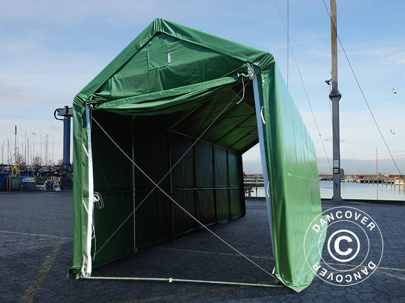 4x12x3,5m StoragePro PVC 600g F/R SH Green