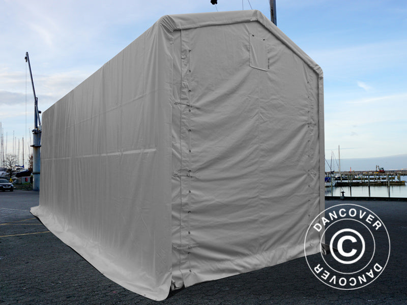 Capannone tenda PRO XL 3,5x8x3,3x3,94m, PVC, Bianco