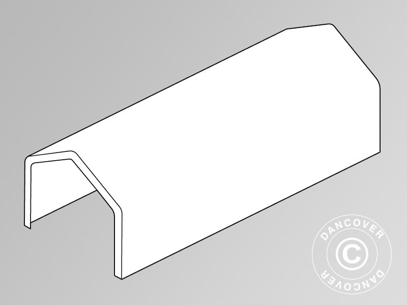 Toile de toit pour Tente de Stockage PRO XL 4x10x3,5m PVC, Blanc