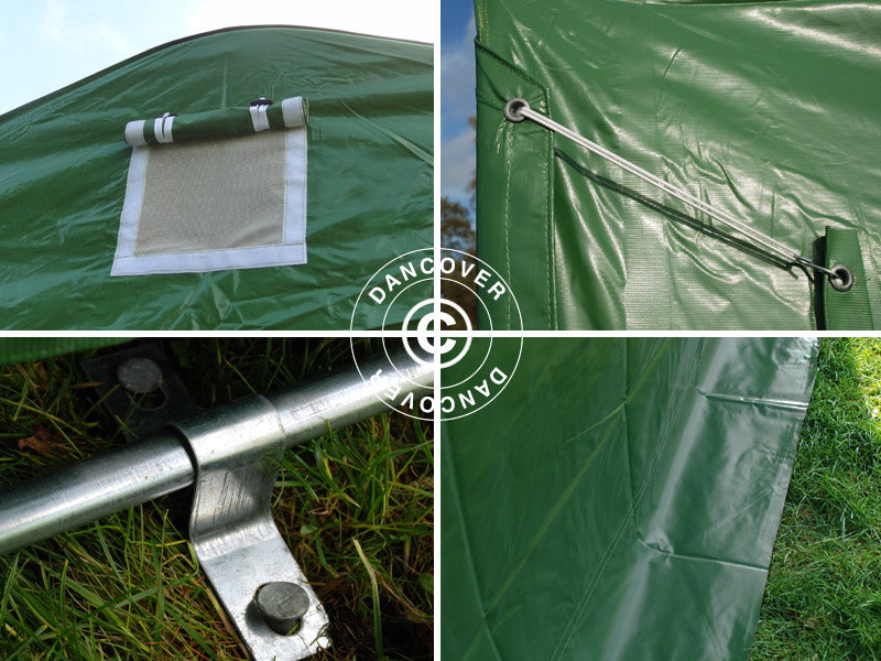 Tenda garage PRO 3,6x6x2,68m PVC, Verde