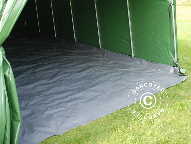Tenda garage PRO 3,6x6x2,7m PVC con copertura del terreno, Verde
