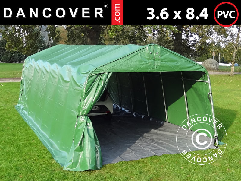 3,6x8,4x2,7m Storage 500gPVCGreen Velc&GroundcovSH