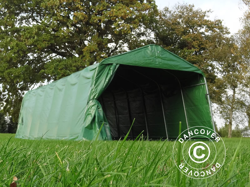 Weidezelt 3,6x8,4x2,68m, PVC, Grün