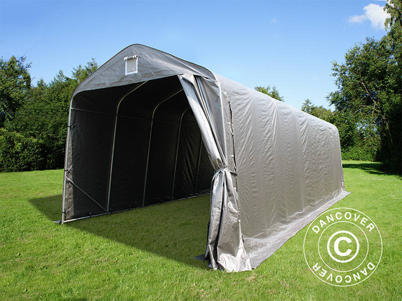 Tenda garage PRO 3,77x9,7x3,18m PE, Grigio