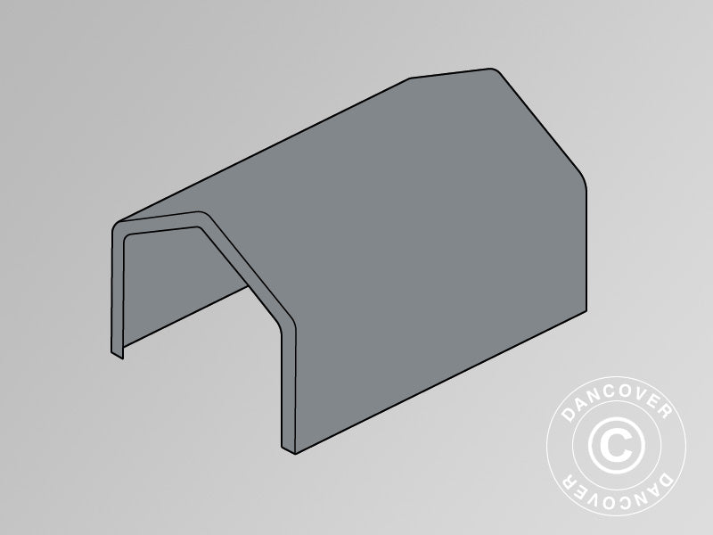 Copertura del Tetto per Capannone tenda PRO 4x6m PVC, Grigio