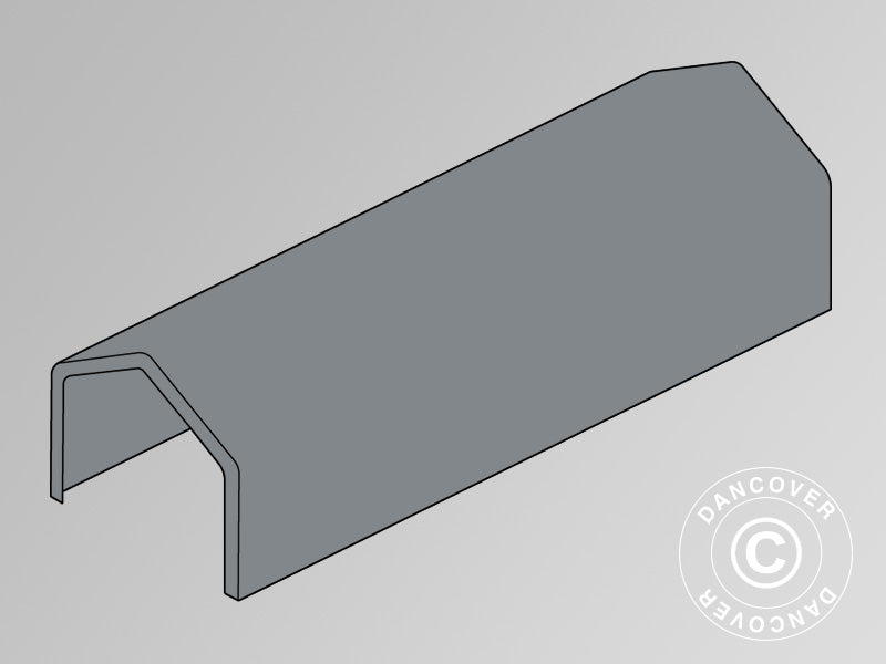 Dachplane für Lagerzelt PRO 4x12m PVC, grau